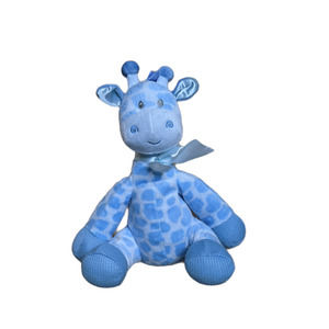 First & Main Jingles Blue Giraffe Baby Plush Rattle Stuffed Crib Toy Lovey 9"